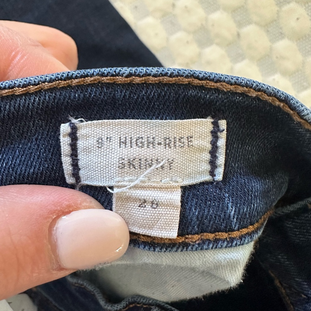 Madewell Women's Dark Blue Skinny Jeans - Picture 6 of 6